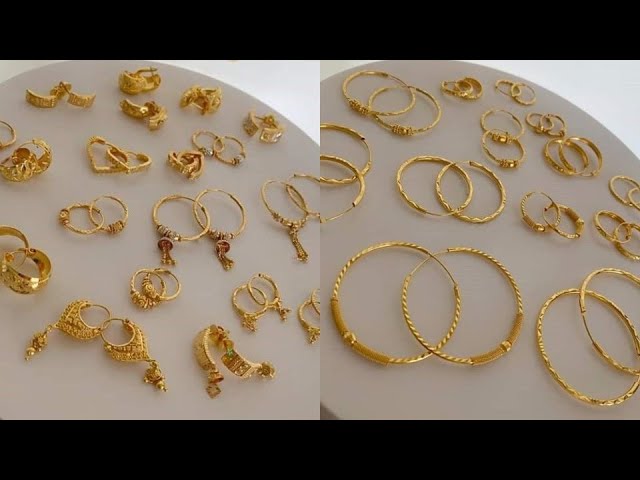 Traditional Gold Hoop Earrings