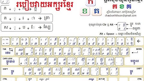 Basic Computer កុំព្យូទ័រដំបូង | របៀបសរសេរអក្សរខ្មែរ How to type khmer keyboard | computer lesson
