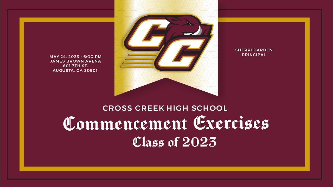 2023 Cross Creek High School Commencement Exercises YouTube
