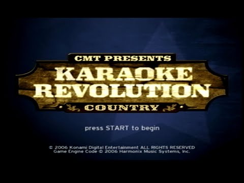 CMT Presents: Karaoke Revolution Country Title Screen (PS2)