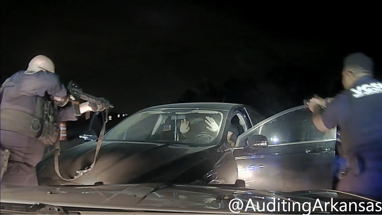 Arkansas State Police PIT driver with Felony Stop. - YouTube