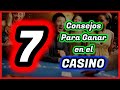 7 Consejos Básicos y Sencillos para Ganar en el Casino! 🍀