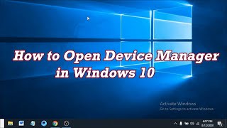 Famous How to Open Device Manager in Windows 10 Wealth