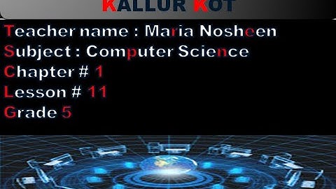 ONLINE WITH COMPUTERS GRADE 5 LECTURE 11 CHAPTER 2