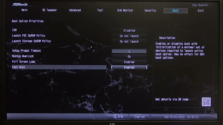 How To Enable & Disable Fastboot On AsRock X670E Taichi Carrara MP4