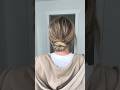 60 Second Messy Bun - No Bobby Pin Hairstyle! #hairshorts #shortsviral