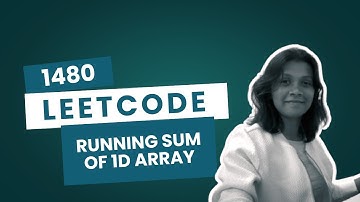 Leetcode 1480. Running Sum of 1d Array | Easy Problem Explained