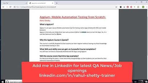 Appium -Mobile Automation Testing from Scratch + Frameworks - learn Appium