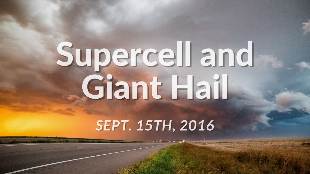 Supercell and Giant Hail in Colorado and Kansas - YouTube