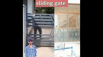 sliding gate lock 🔐 system || main gate || main gate design or sliding gate #nkweldingworks #shorts