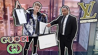 $6000 BIGGEST MALL IN AMERICA GUCCI AND LOUIS VUITTON SHOPPING SPREE!