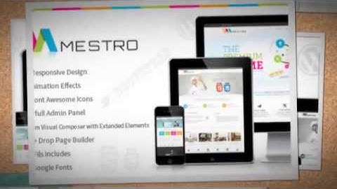 Mestro - Animated Multipurpose Wordpress Theme Download