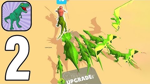 Dino Wars - Gameplay Walkthrough Part 2 Beat the red dinosaur (Android,iOS)