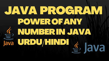 power of any number in java Urdu Hindi