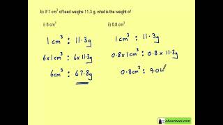 Maths Higher GCSE Revision - Proportions and Graphs  - Direct Proportion Example 1