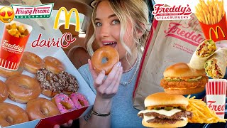 I Only Ate MY FAST FOOD CRAVINGS For 24 HOURS!!