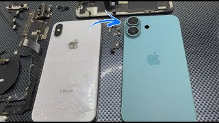 How i Turn Destroyed iPhone X into a Brand New iPhone 16