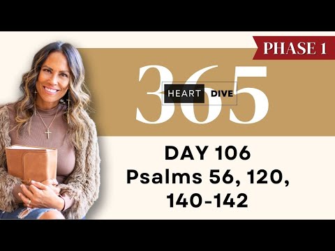 Day 106 Psalms 56, 120, 140-142 | Daily One Year Bible Study | Audio Bible Reading with Commentary