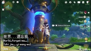 All Statue of the Sevens in Genshin has this whispering voice