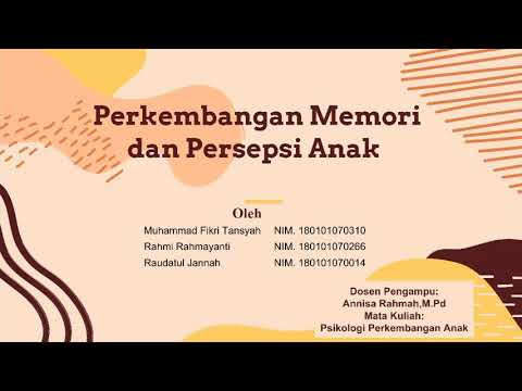 Video: Perkembangan Memori Pada Kanak-kanak. Kaedah Baru