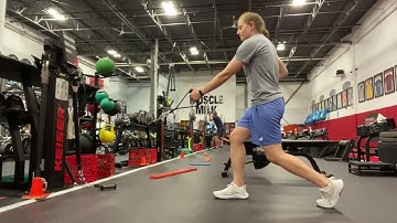 Cable Split Squat (and Rotational Row)