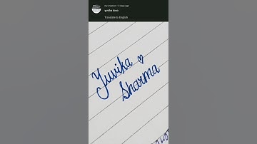 Beautiful cursive writing 