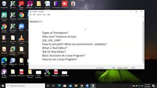 JAVA From Scratch, Session 1 Part 1 and Beginners , B.C.A 3rd year Java Class, RU   Java tutorials