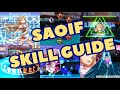 Saoif complete skill guide burst awakening mod accele connect full burst