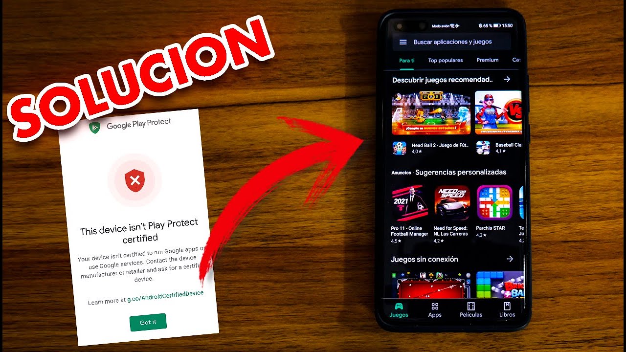SOLUCION🚨 GOOGLE PLAY PROTECT en un Huawei YouTube
