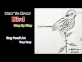 How To Draw Bird | Drawing for kids | small kids | simple and easy drawing | cute drawing