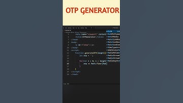 Generate OTP in JavaScript: Easy Tutorial  #javascipt #coding #shorts