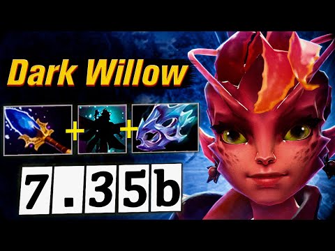 Мидовая Мереска скрытая имба патча?😳 Dark Willow 7.35