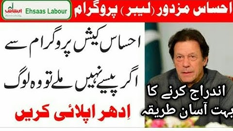 Ehsaas Labour Program Apply Online, Ehsaas Labour Scheme,Ehsas Labour Program, Prime Minister Scheme
