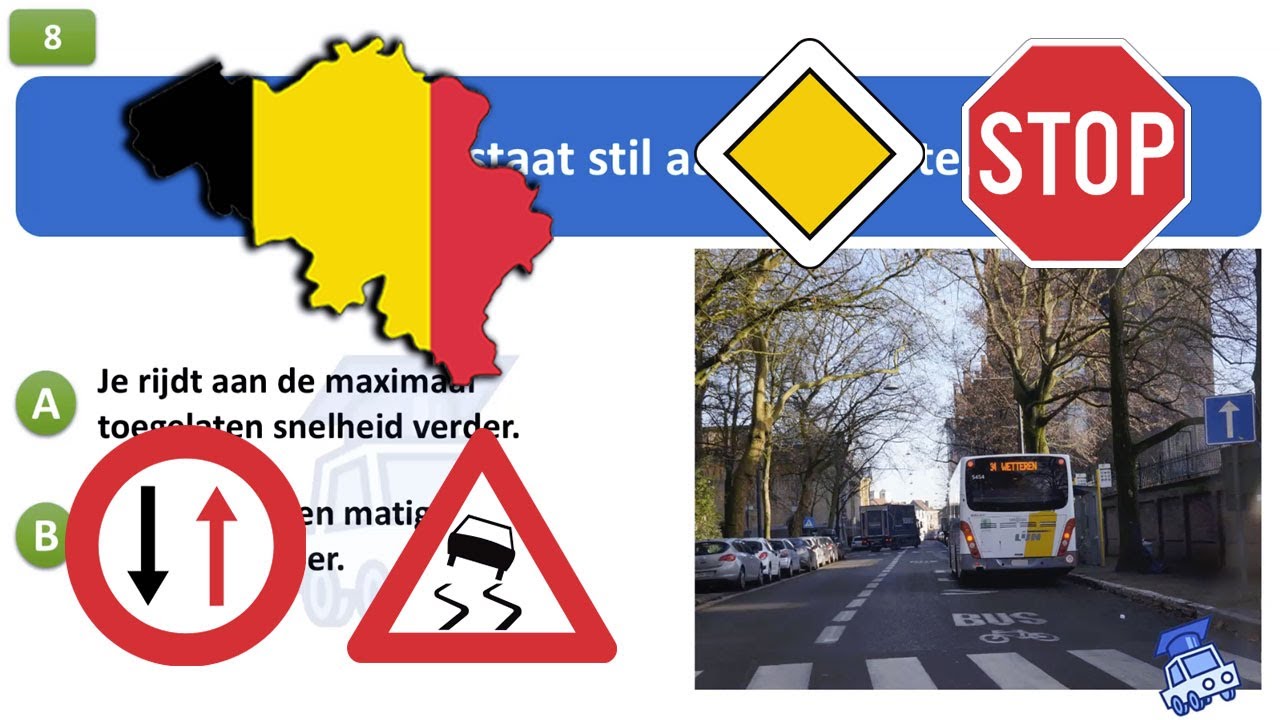 rijbewijs theorie examen belgie 2026 - Snelheid