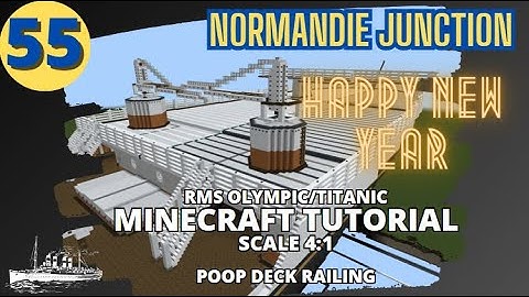 RMS Olympic/Titanic - 4:1 Scale - Minecraft Tutorial. PART FIFTY-FIVE