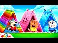 Wolfoo Builds a Giant Lego vs Slime Tent Challenge! | Sharing is Caring | Wolfoo Channel