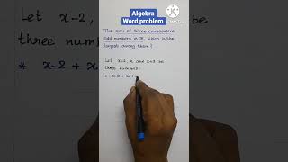 The sum of three consecutive odd numbers is 75. Find the largest among them. #easy #tutorial