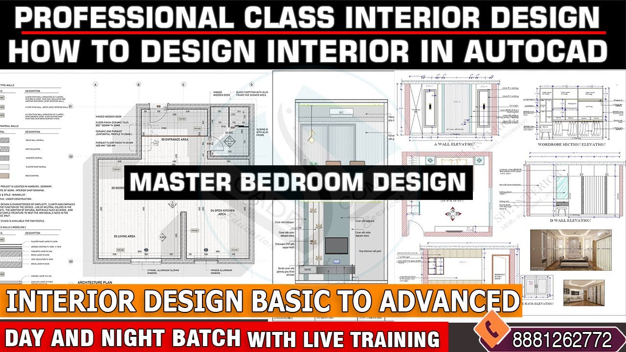 HOW TO DESIGN INTERIOR AND FURNITURE DESIGN- TECHNICAL DRWAINGS-LIVE ...