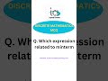 sum of product minterm #discretemathematics #ugcnetexam