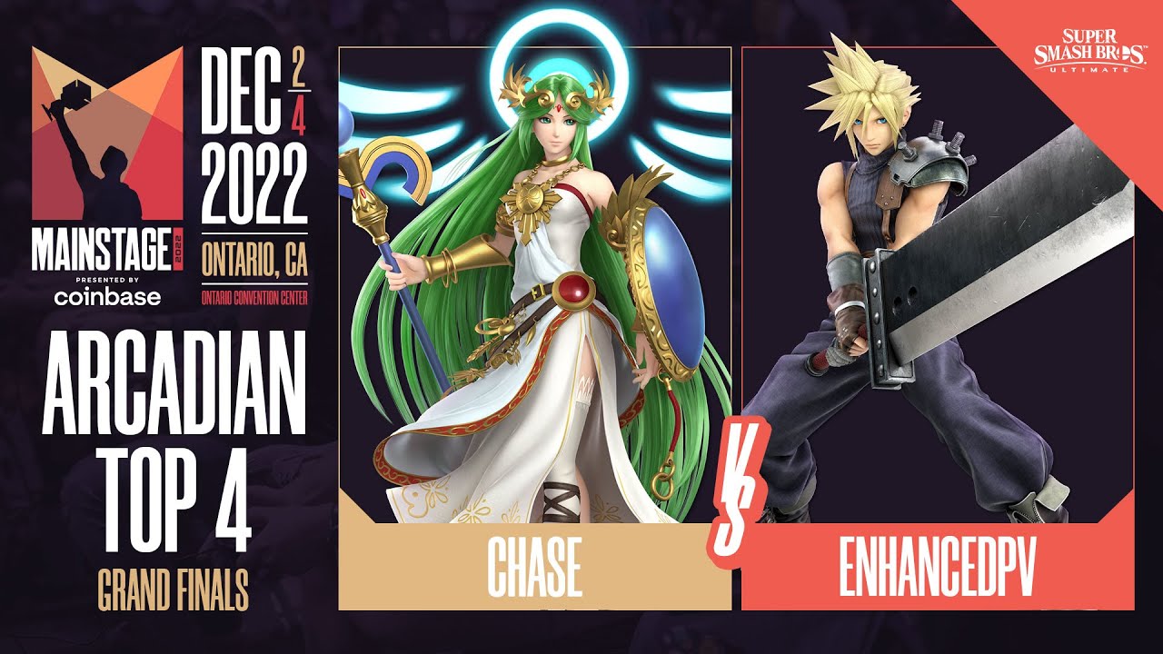 Chase (Palutena, Pyra/Mythra) vs enhancedpv (Cloud, Wolf) - Arcadian