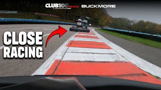 Club100 Junior SLW round 10 pre final | Buckmore park| Close racing | Racing POV
