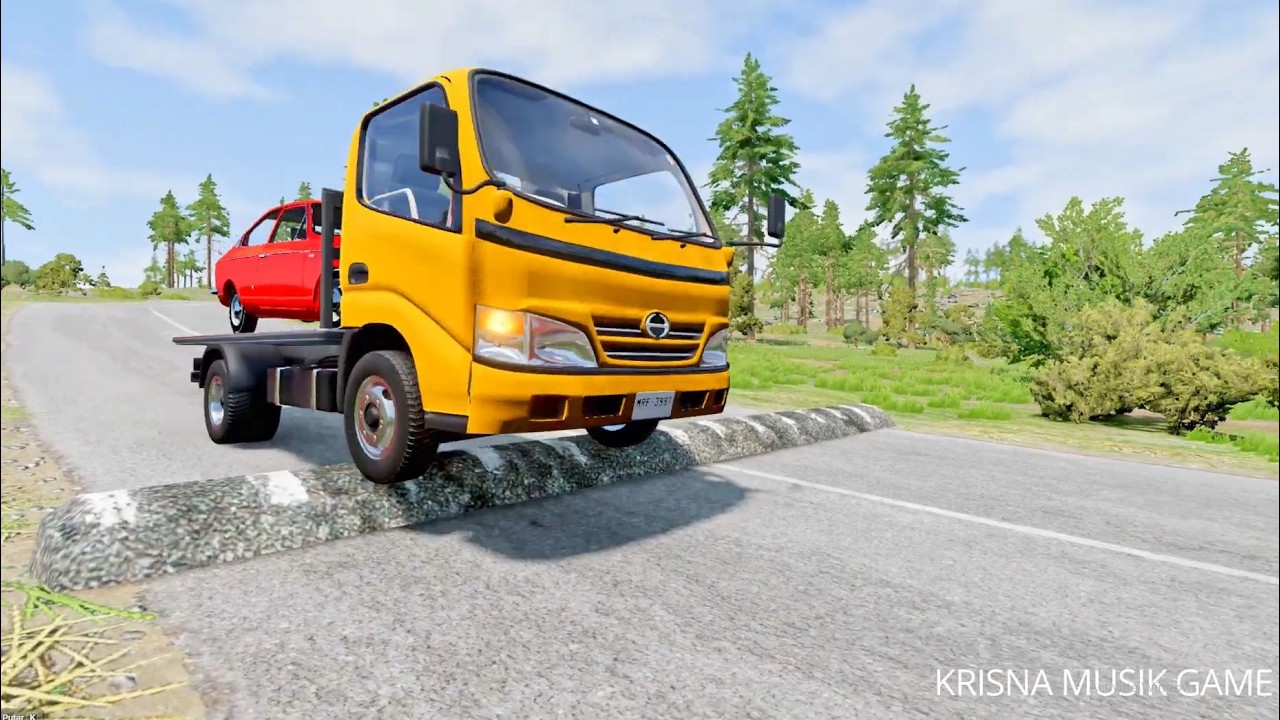 MOBIL TOYOTA ALL TYPE VS SPEEDBUMP #25 - BeamNG.Drive 0.38