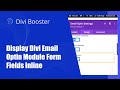 Display Divi Email Optin Module Form Fields Inline