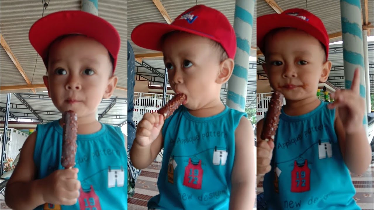 ANAK LUCU BORONG ES KRIM DAN MAKAN ES KRIM COKLAT - YouTube