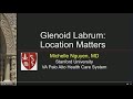 Stanford Radiology: "Glenoid Labrum: Location matters" by Michelle Nguyen, MD