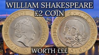 UK 2016 Shakespeare 2 Pound Coin | Rare Error Version – How much is it worth?