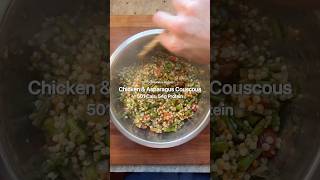 Chicken & Asparagus Couscous (501 Cals) #macrofriendly #mealprep