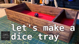 Simply Woodworking - Let's make a dice tray - Walnut