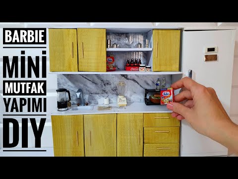 Barbie Mutfak Yapımı | DIY | Mini Mutfak Yapımı