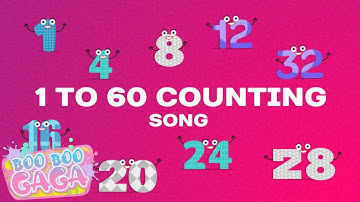 Counting to 60 | Number Song | 1 to 60 Counting Song for Kids [by Boo Boo Gaga] #booboogaga